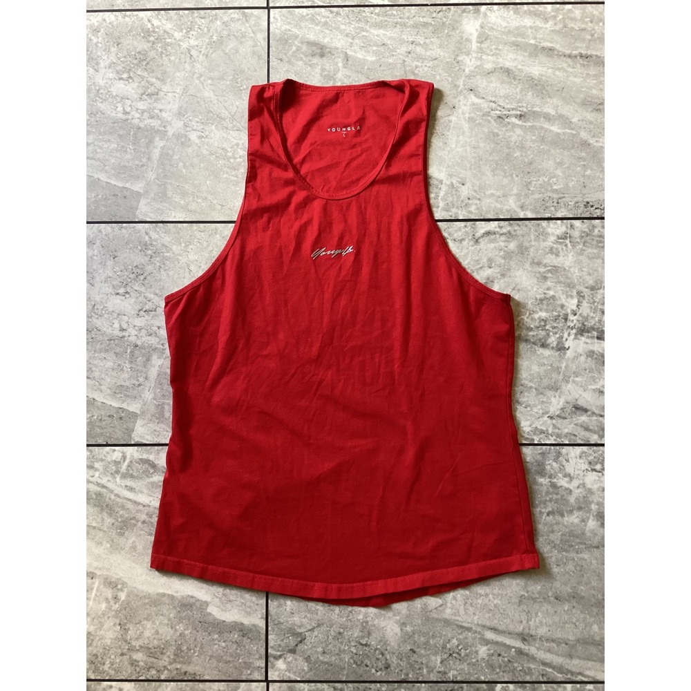 YoungLA Women Red Muscle Tank Top Gym Athletic YLA2627 Size Large